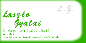 laszlo gyalai business card